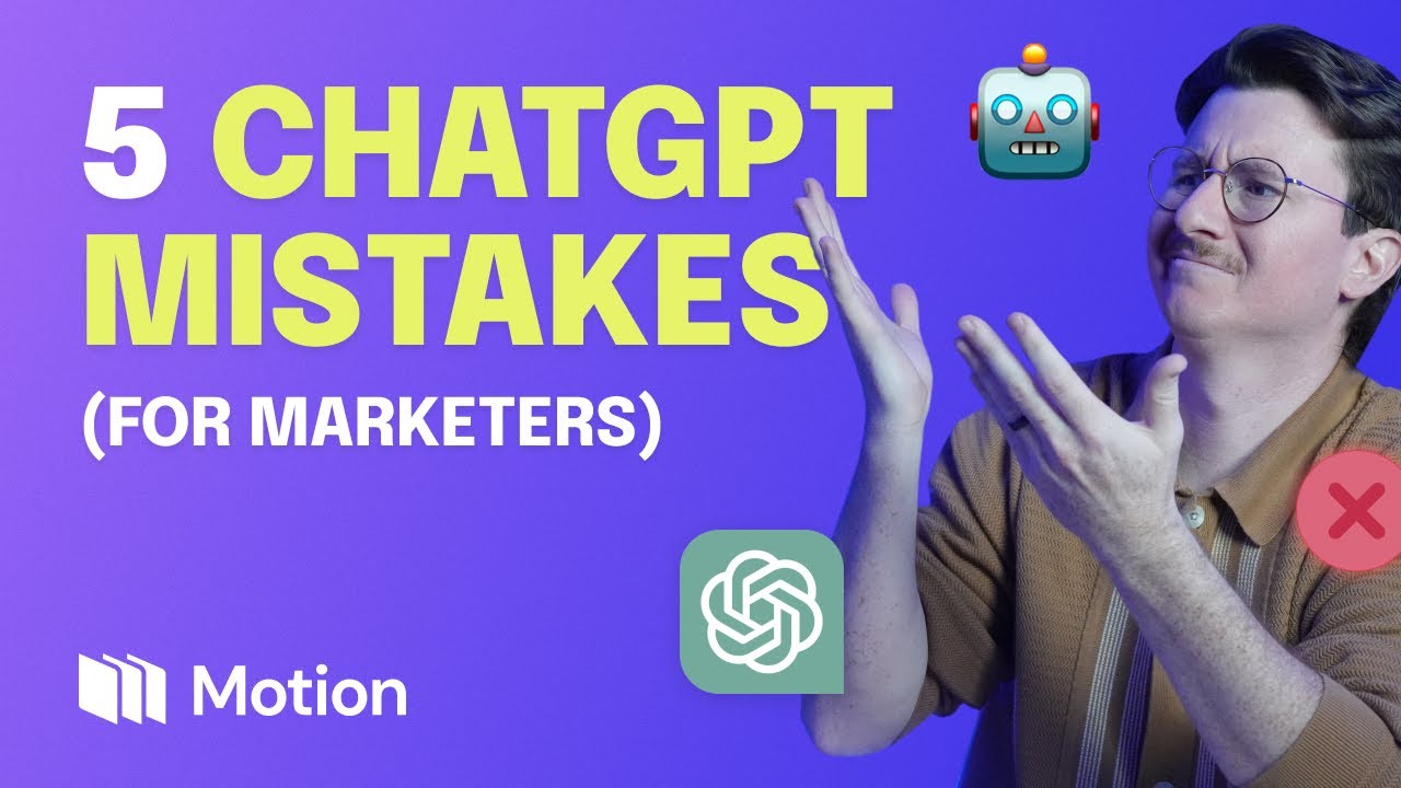 Marketers Avoid These 5 Mistakes When Using ChatGPT Prompts - YouTube