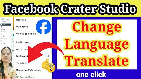 How To Change Language Translate Fb Crater Studio !! Fb Crater Studio Me Language Kaise Change kare