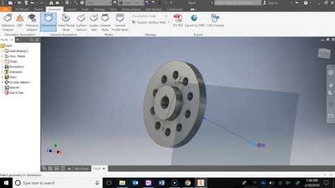 5.5a-Circular Pattern in Autodesk Inventor