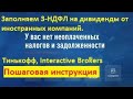 2 способа, как заполнить декларацию 3 НДФЛ с Interactive Brokers и Тинькофф. Налог на дивиденды США.