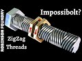 Making a bolt with ZIGZAG threads - SO STRANGE! - Lost PLA metal casting