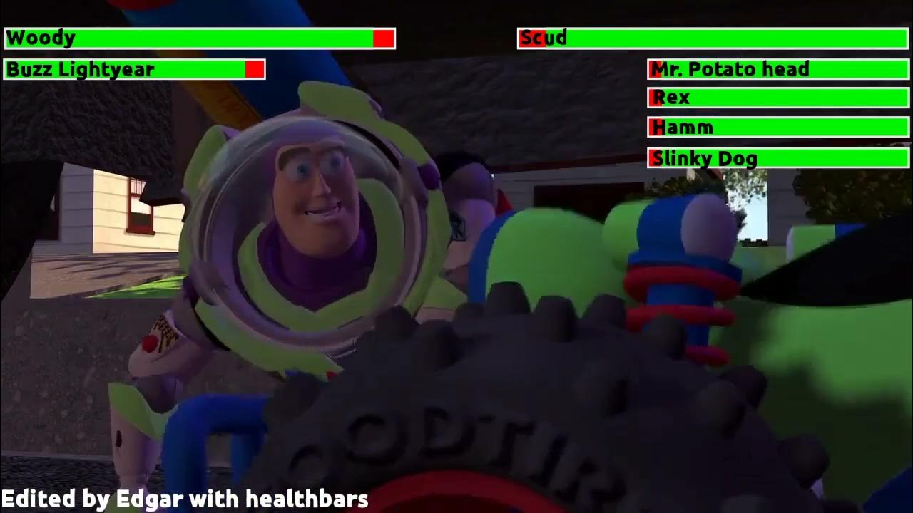 Toy Story (1995) Dog Chase with healthbars YouTube