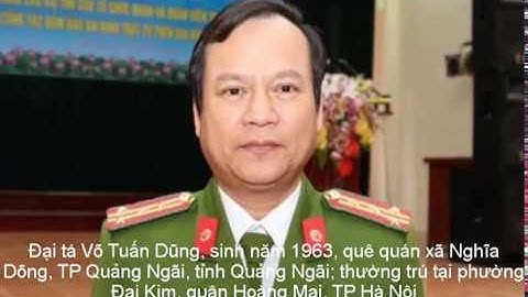 Cục phó C50 Võ Tuấn Dũng tử vong