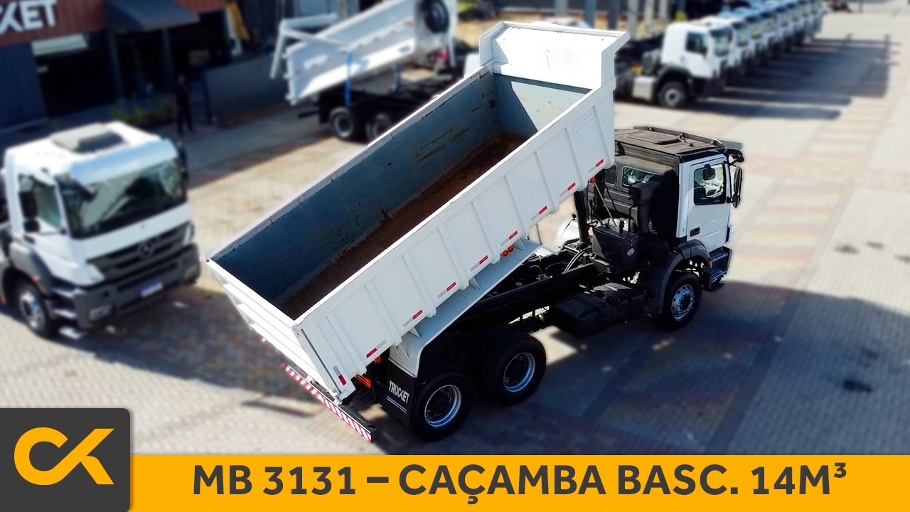 MERCEDES-BENZ AXOR 3131 – 6X4 – 2019 – CAÇAMBA BASCULANTE 14m³