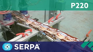 P220 Wraparound case packer running sleeves of food product