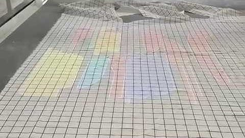 AOL cloth fabric cnc knife cutting machine with projector and auto nesting software