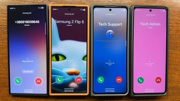 Samsung Z Fold 7 + Z Fold 6 + Z Fold 5 + Z Fold 4 Boot Animation & Incoming Calls Folded & Unfolded