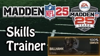 Madden 25 Demo (Skills Trainer) :-: Gold BallHawk Defensive Catching Drill (Tutorial)