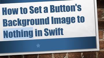 How to Set a Button