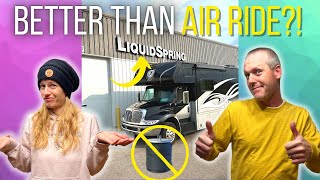 We Got Liquid Springs On Our Super C RV! (Worth It? & Factory Tour)