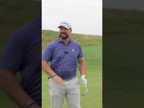 Unconventional… but good save 😅 #golf #golfishard #golfer