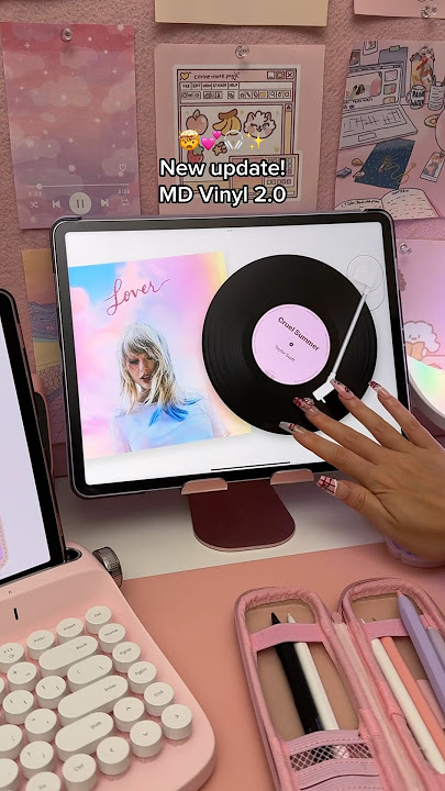 my iPad is a vinyl record player 😍✨ MD Vinyl 2.0 new update! Spotify music app | iPad widgets