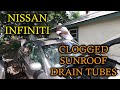 How to Clean Sunroof Drains | Infiniti G35x