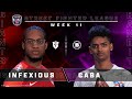 Infexious (Zeku) vs. Caba (Guile) - Bo3 - Street Fighter League Pro-US Season 4 Week 11