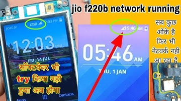 JIO F220B NETWORK RUNNING f220b network running problem 💯% done 👍 software ok but network running