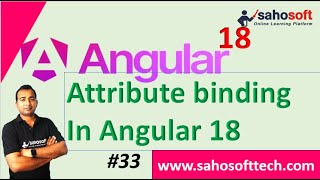 Attribute binding in Angular 18 | Data Binding in Angular | Angular 18 Tutorials in Hindi