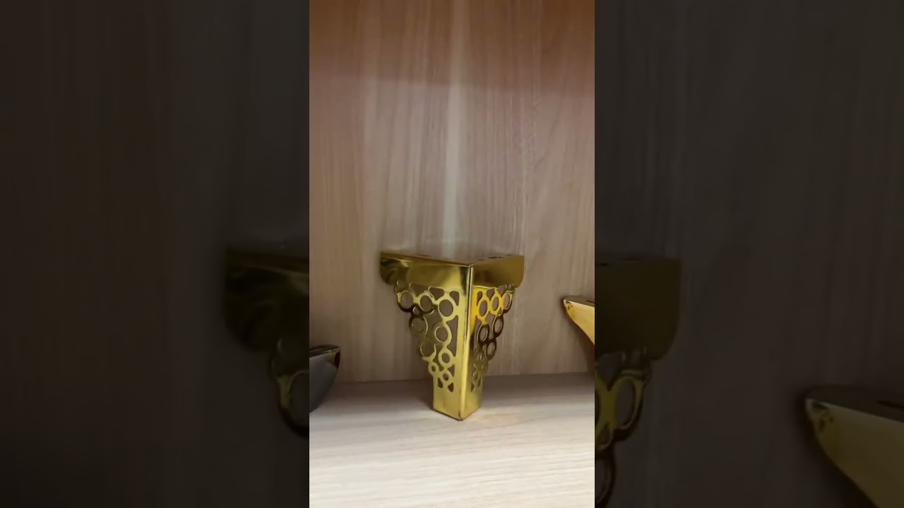 Furniture legs modern luxury chrome bed legs golden metal furniture bed cabinet sofa legs sofa