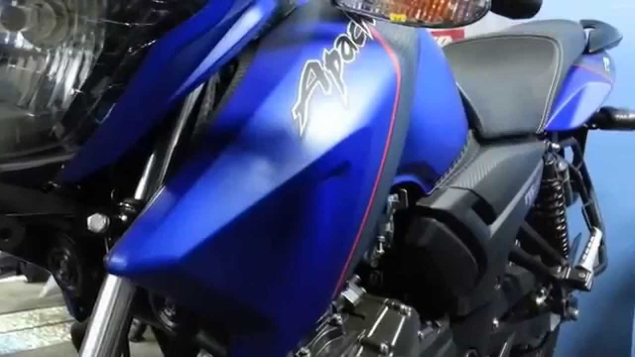 Tvs Apache Rtr 160 Matte Blue New Color Youtube