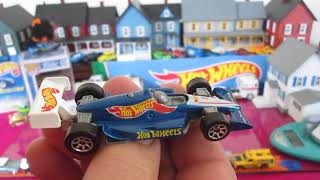 1995 Hot Wheels 500 Race Team Series Indy Racing Car - Toy Unboxing And Review - Blue Metal On Metal