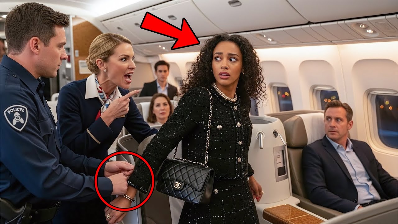 Black Teen Handcuffed Mid-Flight — Crew Freezes When Her CEO Father Walks In