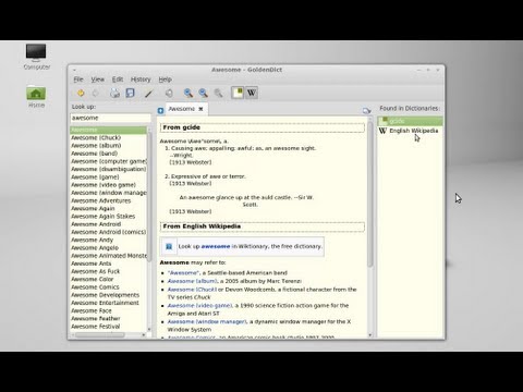 GoldenDict ( An English Dictionary) for Linux Mint or Ubuntu - YouTube
