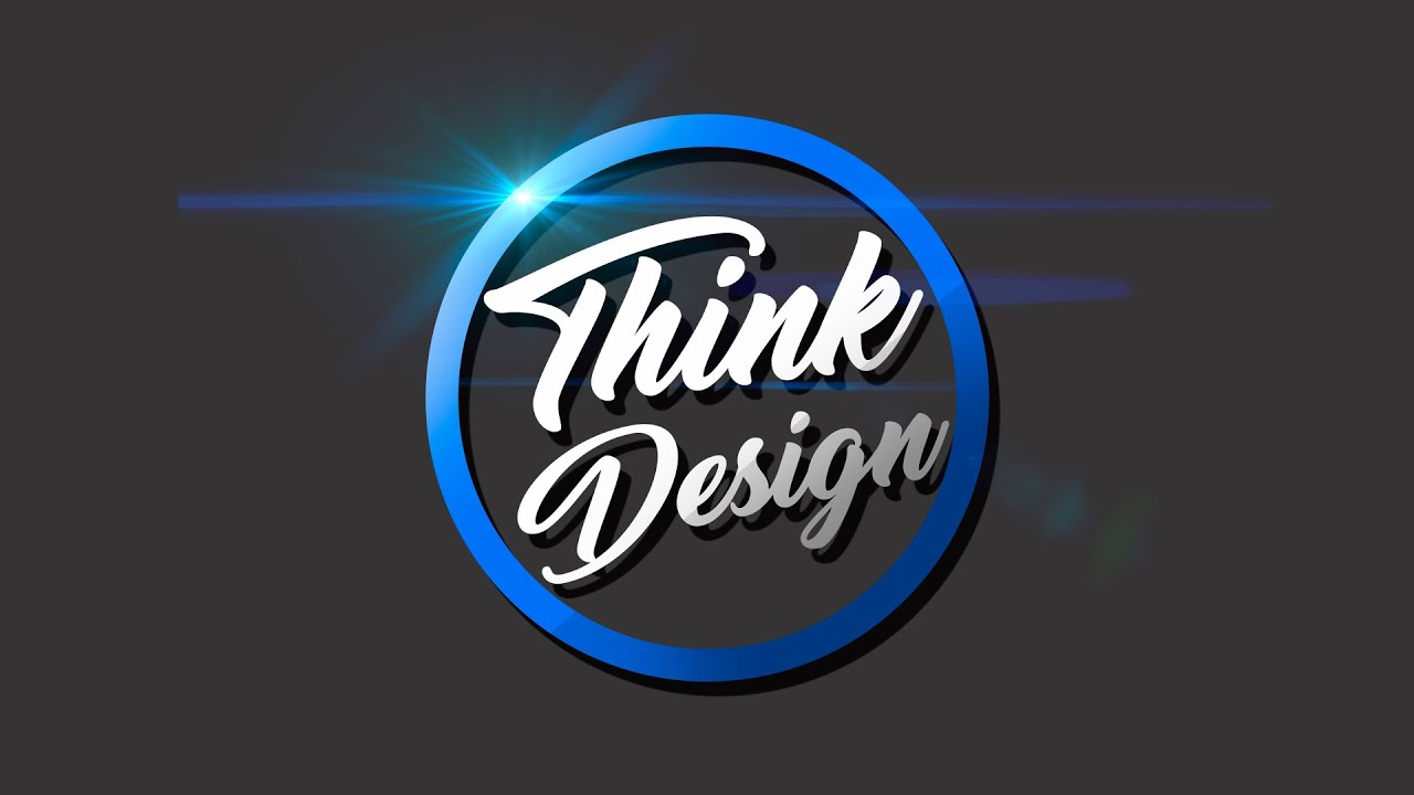 Think Design logo - Photoshop Tutorial - SpacesUz - YouTube