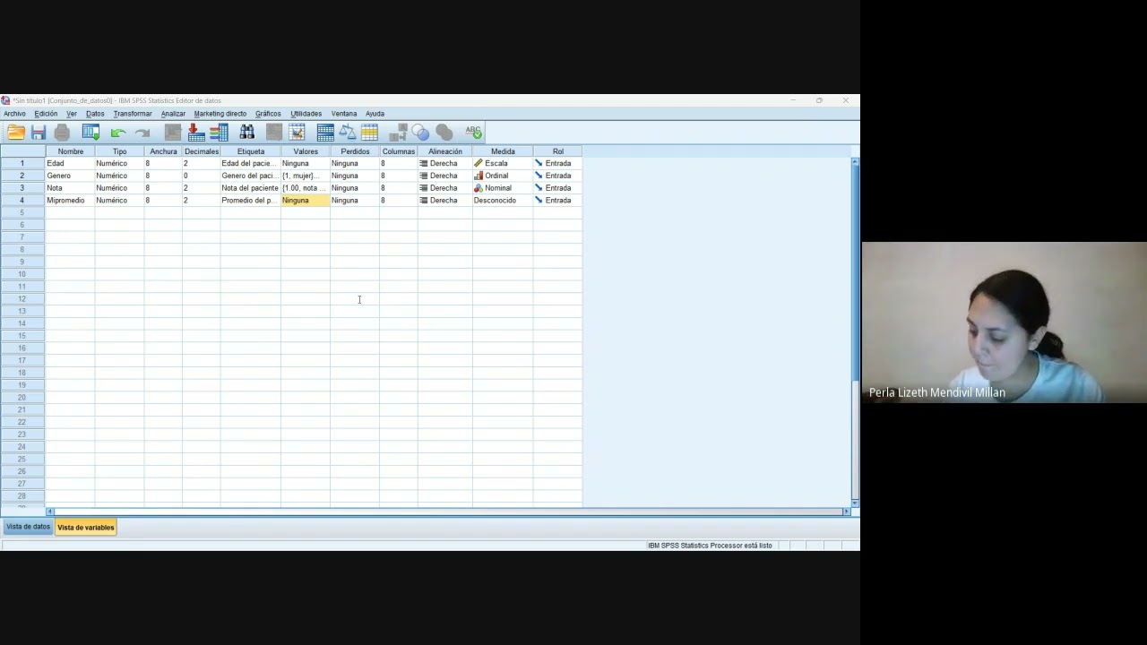 Tutorial spss ( ingresar información al programa ) 