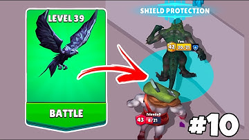 Dino io 3D : Merge Dinosaur game in MAX LEVEL ⭐ Merge Simulator Battles ( PART - 10 ) GDM