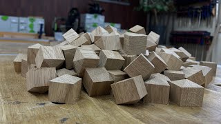 I Glued Hundreds of Oak Blocks Together… The Result Blew My Mind!