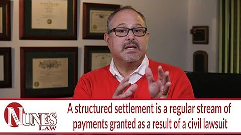 What is a structured settlement in a personal injury case?
