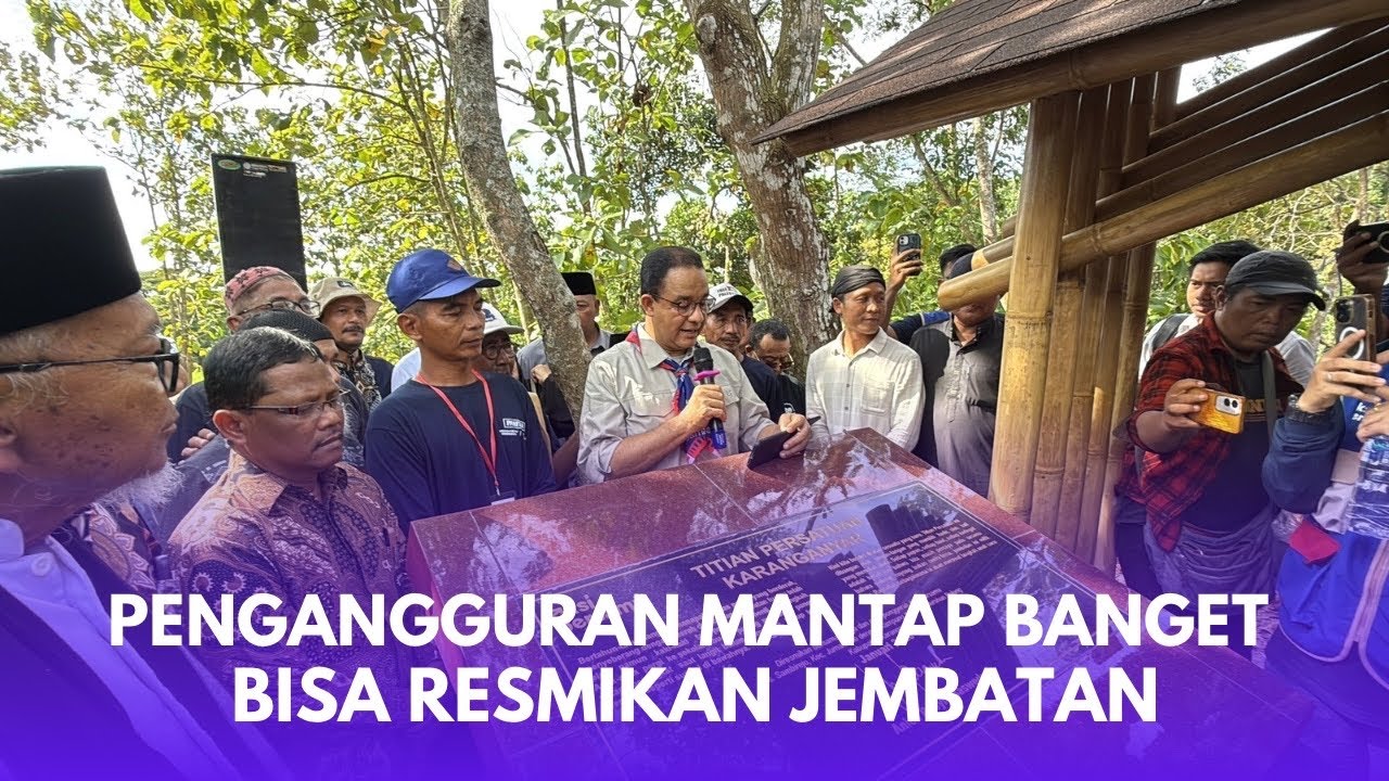 ANIES BASWEDAN AKHIRNYA RESMIKAN JEMBATAN DI KARANGANYAR