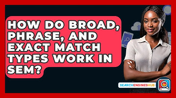 How Do Broad, Phrase, And Exact Match Types Work In SEM? - SearchEnginesHub.com