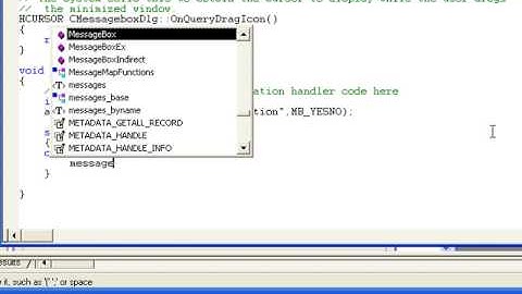 Visual C++ 6.0 Message Box Program