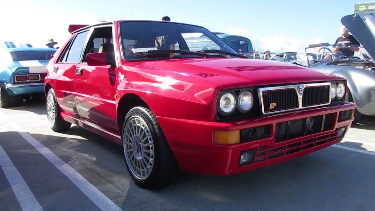 Red 1993 Lancia Delta HF Integrale - YouTube