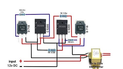 2500W Inverter circuit diagram // 12v to 220v inverter #inverter #electric