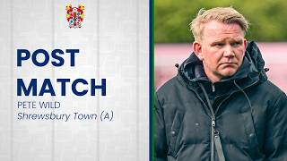 Post-Match | Pete Wild after Tranmere Rovers' game at Shrewsbury Town
