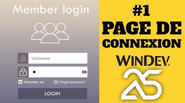 Windev Design : Page de connexion #1