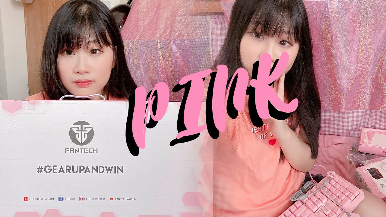 UNBOXING 1 SET PINK GAMING GEARS!💗 | Fantech Sakura Edition | Unbox & Ngobrol Santai