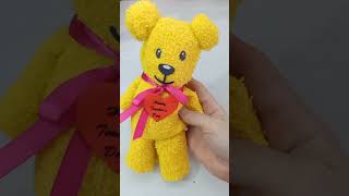 Boneka Teddy Handuk Buat Hari Guru / Ide Kado Hari Guru / Teacher&#39;s Day Gift @catherinegallery