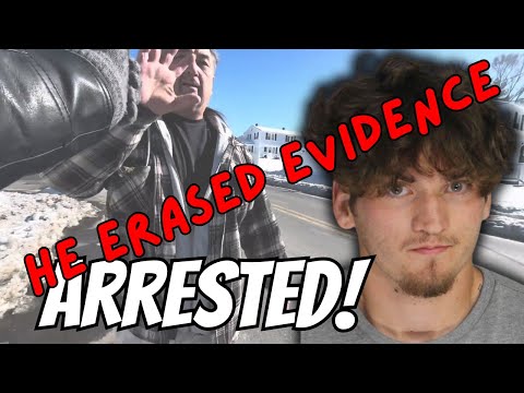 Demented youtuber ARRESTED and then tries to falsify evidence! An incredibly embarrassing situation