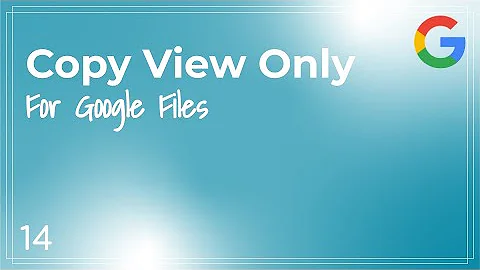 Google Files- APS Quick Tip #14 - Make a Copy for View Only Documents