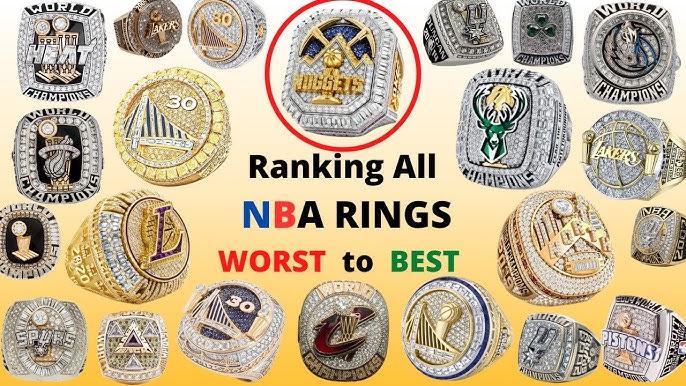 Ranking All NBA Rings WORST to BEST! 