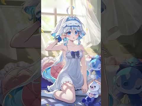 おやすみモード！フリーナの可愛い寝姿🛌 #原神 #癒しキャラ