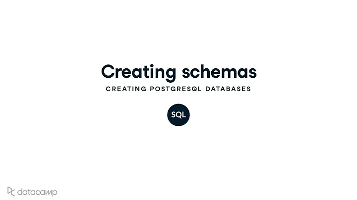 Creating Schemas | PostgreSQL