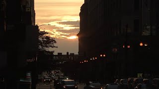 Chicagohenge appears in sky above downtown
