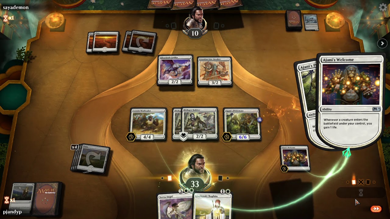 mtga-best-win-with-ajani-lifegain-deck-youtube