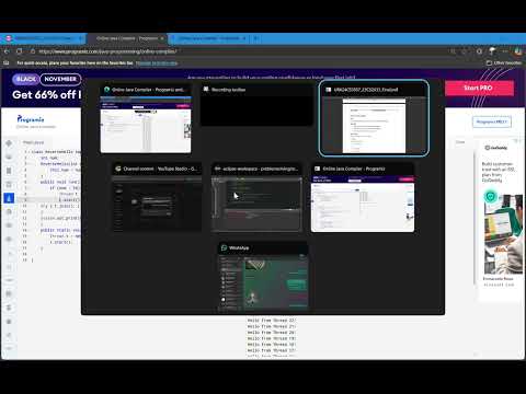 8. MULTITHREADING in JAVA (Using Eclipse IDE)