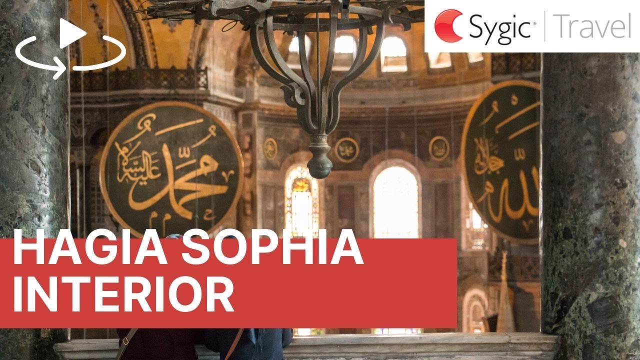 360 Video Hagia Sophia Interior Istanbul Turkey