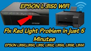 wifi printer red light blinking problem 