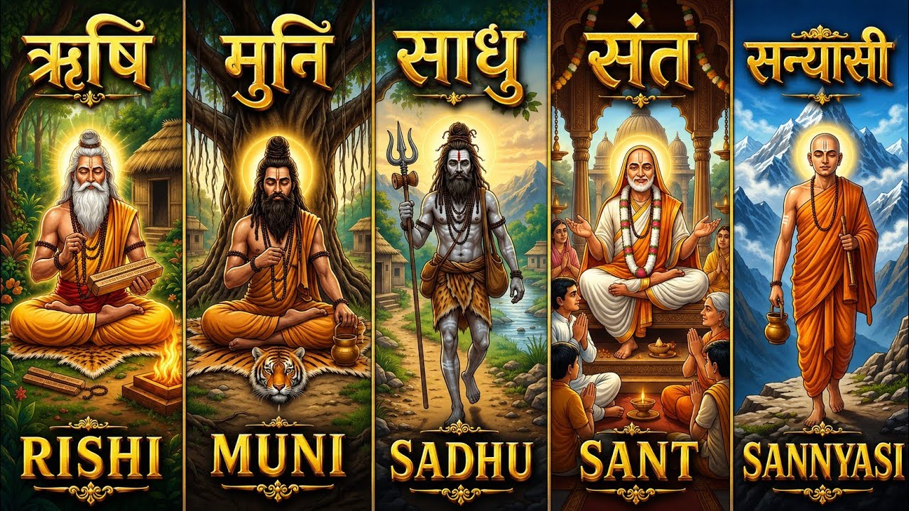 ऋषि vs मुनि vs साधु vs संत या योगी- फर्क पता है आपको? | Rishi Muni Sadhu Sant me Antar | Saptarishi
